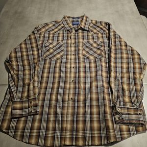 Pendleton frontier western pearl snap shirt xl